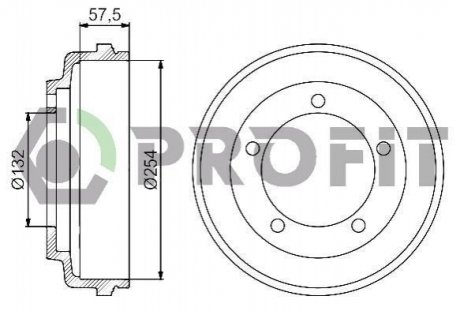 5020-0029 PROFIT Барабан гальмівний