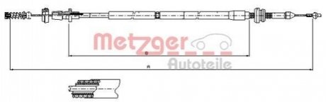 10.0904 METZGER Трос акселератора