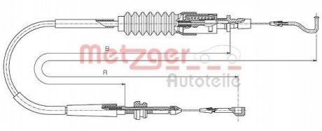 14.4305 METZGER Трос акселератора