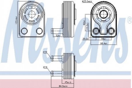 90971 NISSENS Радиатор маслянный