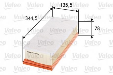 585028 Valeo Фільтр повітряний