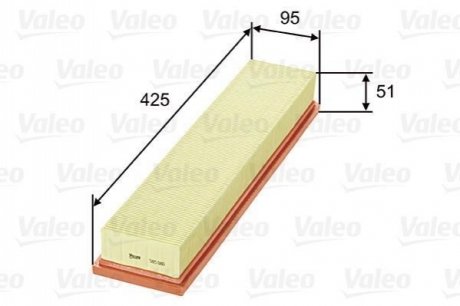 585080 Valeo Фильтр повітряний