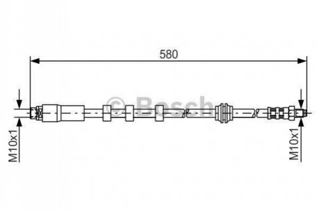 1 987 476 093 BOSCH Тормозний шланг