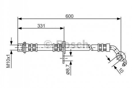 1 987 476 108 BOSCH Шланг гальмівний