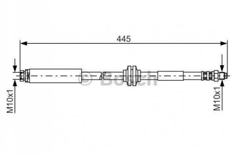 1 987 476 180 BOSCH Шланг гальмівний