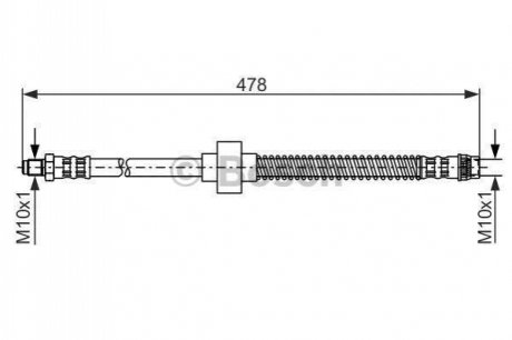 1 987 476 868 BOSCH Шланг гальмівний