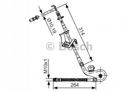 1 987 481 427 BOSCH Шланг гальмівний