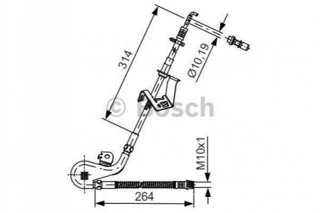 1 987 481 428 BOSCH Шланг гальмівний