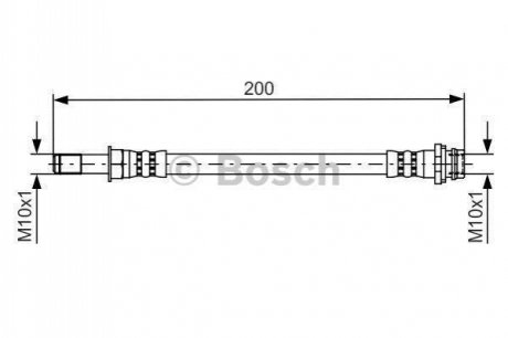 1 987 481 443 BOSCH Шланг гальмівний