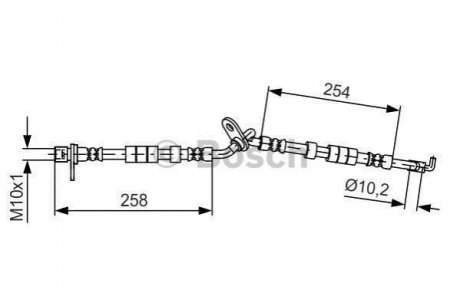 1 987 481 597 BOSCH Шланг гальмівний