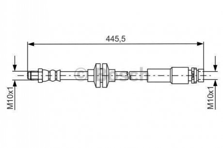 1 987 481 668 BOSCH Шланг гальмівний