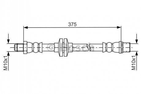 1 987 481 695 BOSCH Шланг тормозной