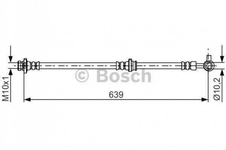 1 987 481 697 BOSCH Шланг гальмівний