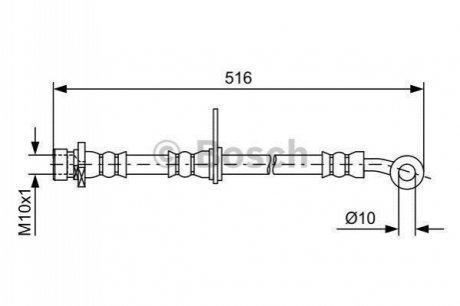 1 987 481 730 BOSCH Шланг гальмівний