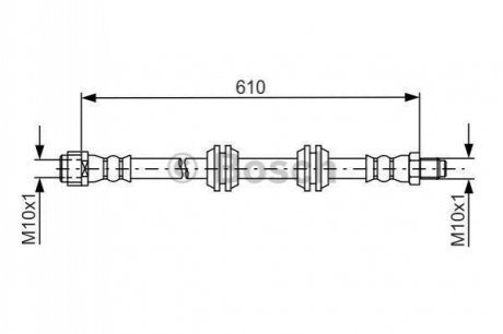 1 987 481 744 BOSCH Шланг гальмівний