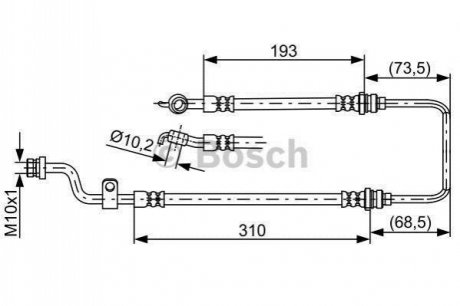 1 987 481 894 BOSCH Шланг тормозной