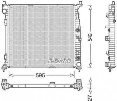 DRM17055 DENSO Радиатор наддуву