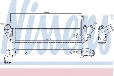 96198 NISSENS Радіатор наддуву