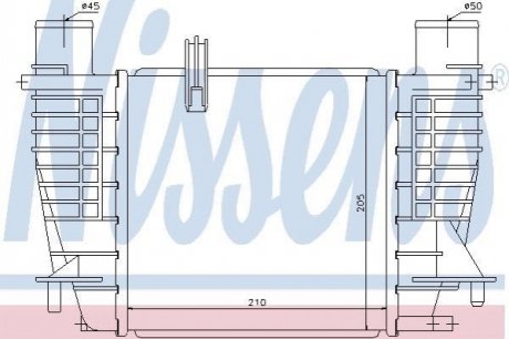 Радиатор наддуву 96645