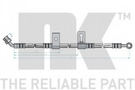 853511 NK Шланг гальмівний