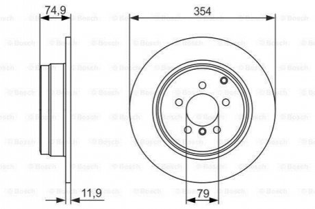 0 986 479 612 BOSCH Диск гальмівний