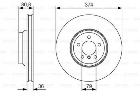 0 986 479 R35 BOSCH Диск гальмівний