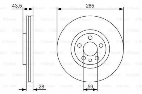 0 986 479 S62 BOSCH Диск гальмівний