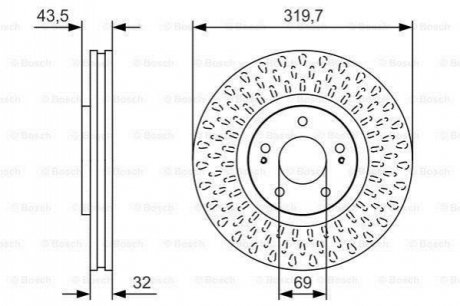 0 986 479 T01 BOSCH Диск тормозной