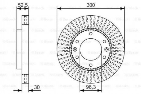 0 986 479 T88 BOSCH Диск гальмівний