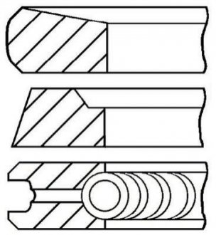 08-436107-00 GOETZE Кільця поршневі