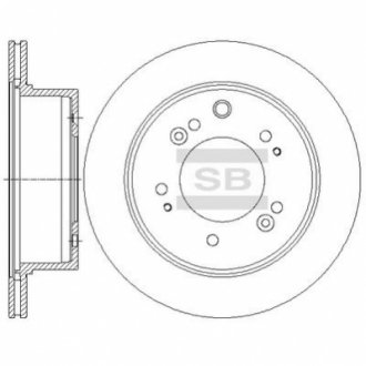 SD2056 Hi-Q (SANGSIN) Диск гальмівний