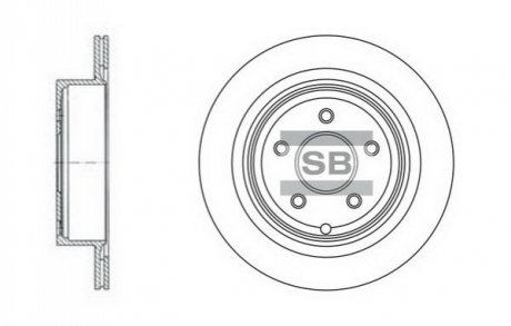SD4209 Hi-Q (SANGSIN) Диск гальмівний