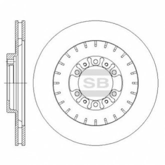 SD4322 Hi-Q (SANGSIN) Диск гальмівний