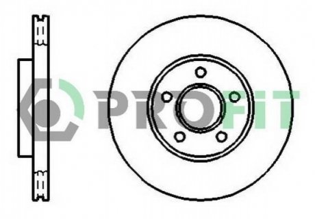5010-1172 PROFIT Диск гальмівний