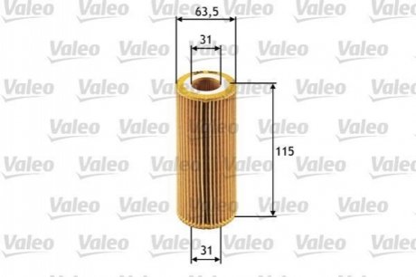 586511 Valeo Фильтр маслянный