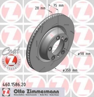 460.1587.20 ZIMMERMANN Диск гальмівний