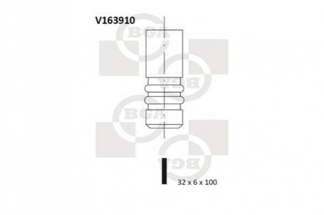 V163910 BGA Клапан двигателя