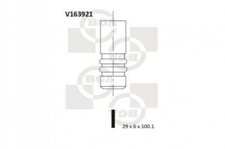 V163921 BGA Клапан двигуна