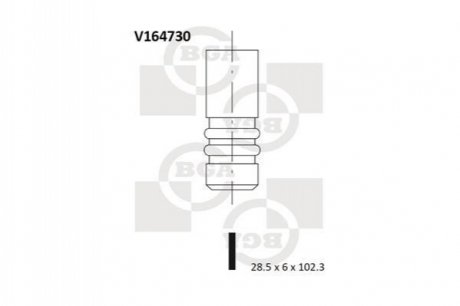 V164730 BGA Клапан двигателя