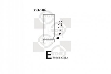 V537006 BGA Клапан двигателя