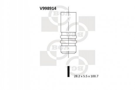 V998914 BGA Клапан двигателя