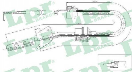 C0064C LPR Трос зчеплення