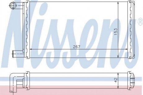 72004 NISSENS Радиатор пічки