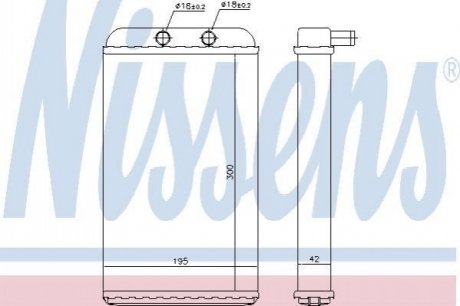 73986 NISSENS Радіатор пічки