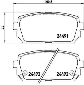 P30 040 BREMBO Гальмівні колодки дискові