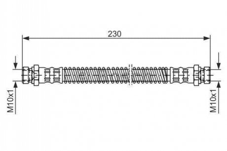 1987476019 BOSCH Гальмівний шланг
