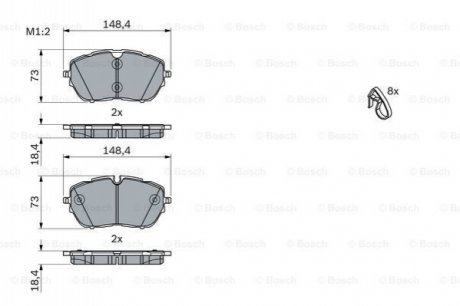 0 986 494 946 BOSCH Гальмівні колодки, дискові