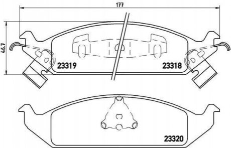 P11 011 BREMBO Гальмівні колодки дискові