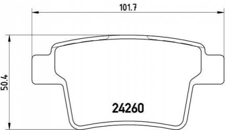 P24 063 BREMBO Гальмівні колодки дискові