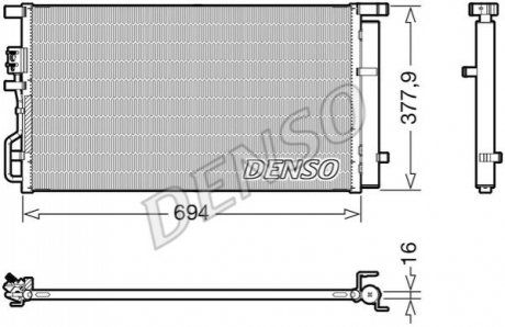 DCN41019 DENSO Радіатор кондиціонера